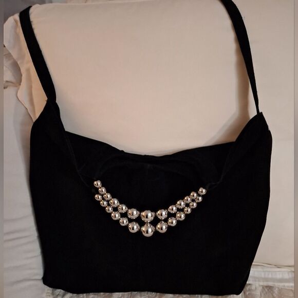 Zara black suede hobo bag limited edition - Picture 9 of 9